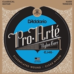 D'addario  D'Addario EJ46 Pro-Arte Silver-Plated Classical Guitar Strings - Hard Tension