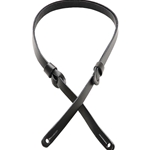 Levys M19PRBLK Levy's 1/2" Leather Mandolin Strap - Black