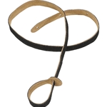 Levys MS19BLK Levy’s 3/4" Suede Leather Mandolin Strap