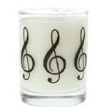 14oz G Clef Clear Glass Tumbler